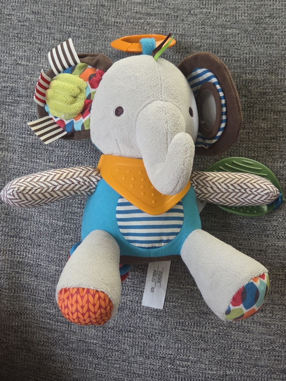 Skip Hop Plush Elephant Sensory Toy for Babies - Multi-Color